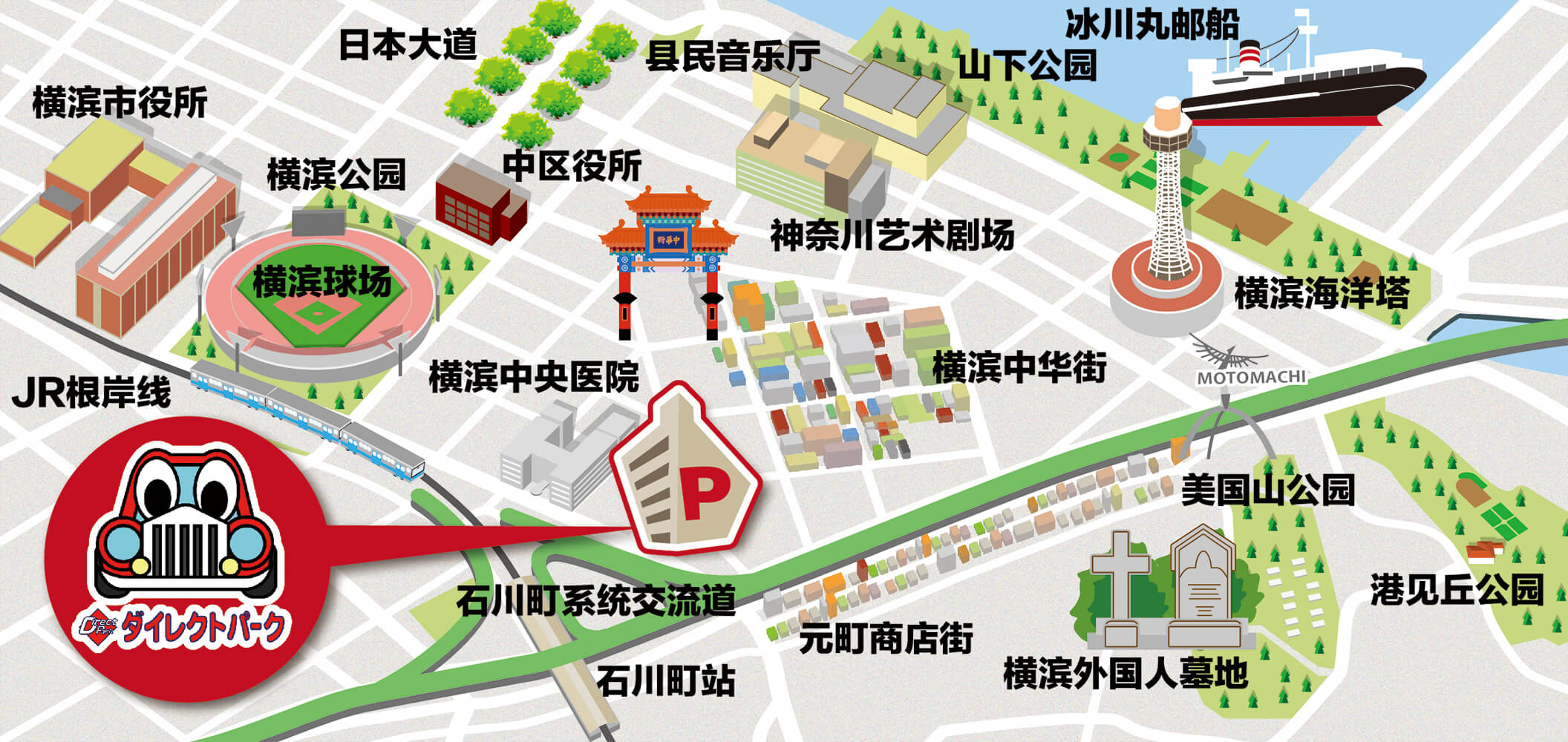 横滨元町中华街Direct Park停车场